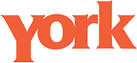 York Properties Logo - Orange serif type