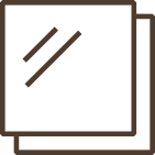 Brown floor-to-ceiling glass icon