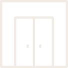 Tan office and apartment entrances icon