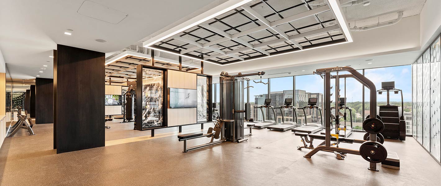400H shared Skyhub Fitness Center rendering